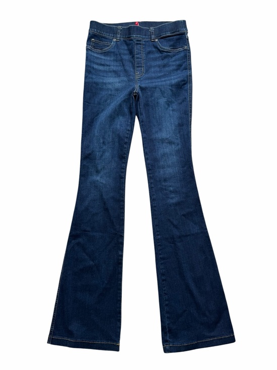 SPANX Denim - Spanx Pull On Flare Jeans Womens Medium Tall 
High Rise Dark Blue Stretch Fit